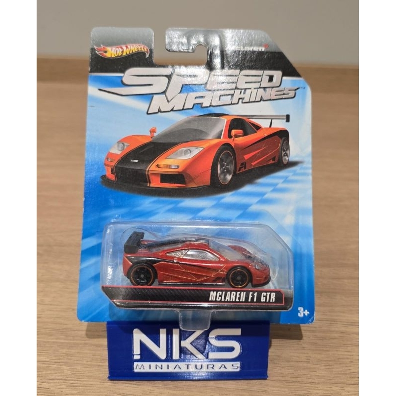 Hot Wheels Mclaren F1 GTR Speed Machines Laranja NKS Miniaturas
