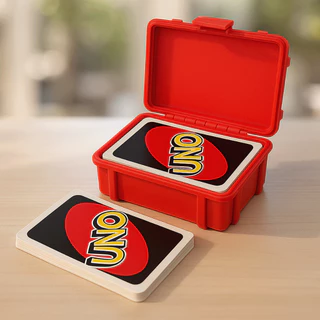Caixa Uno Porta Cartas Uno para jogo de baralho Uno