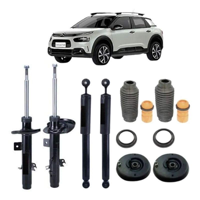 4 amortecedor c4 cactus com kit 2018 a 2024 | Shopee Brasil