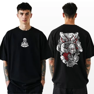 Camiseta Oversized Naruto Jiraiya Sapo Streetwear Anime