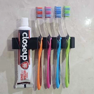 Suporte de Escova de Dente e Pasta | Organizador Parede Banheiro | Porta Escova Familiar