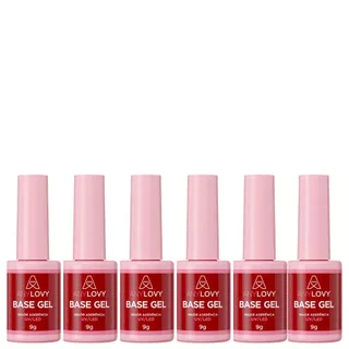 Kit 6 Gel Base Anylovy 9g - Aderência e Durabilidade para Unhas em Oferta na Shopee