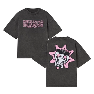 Camiseta Boxy Marmorizada GLOGANG Camisa Oversized