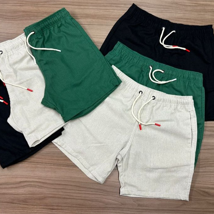 Short De LinhoMasculino Modelo Mauricinho