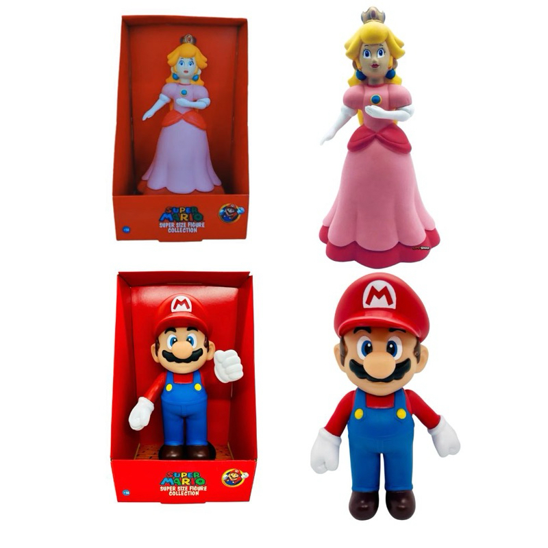 Kit Boneco Mario Bross + Princesa da Turma do Mario Grande em Oferta na Shopee