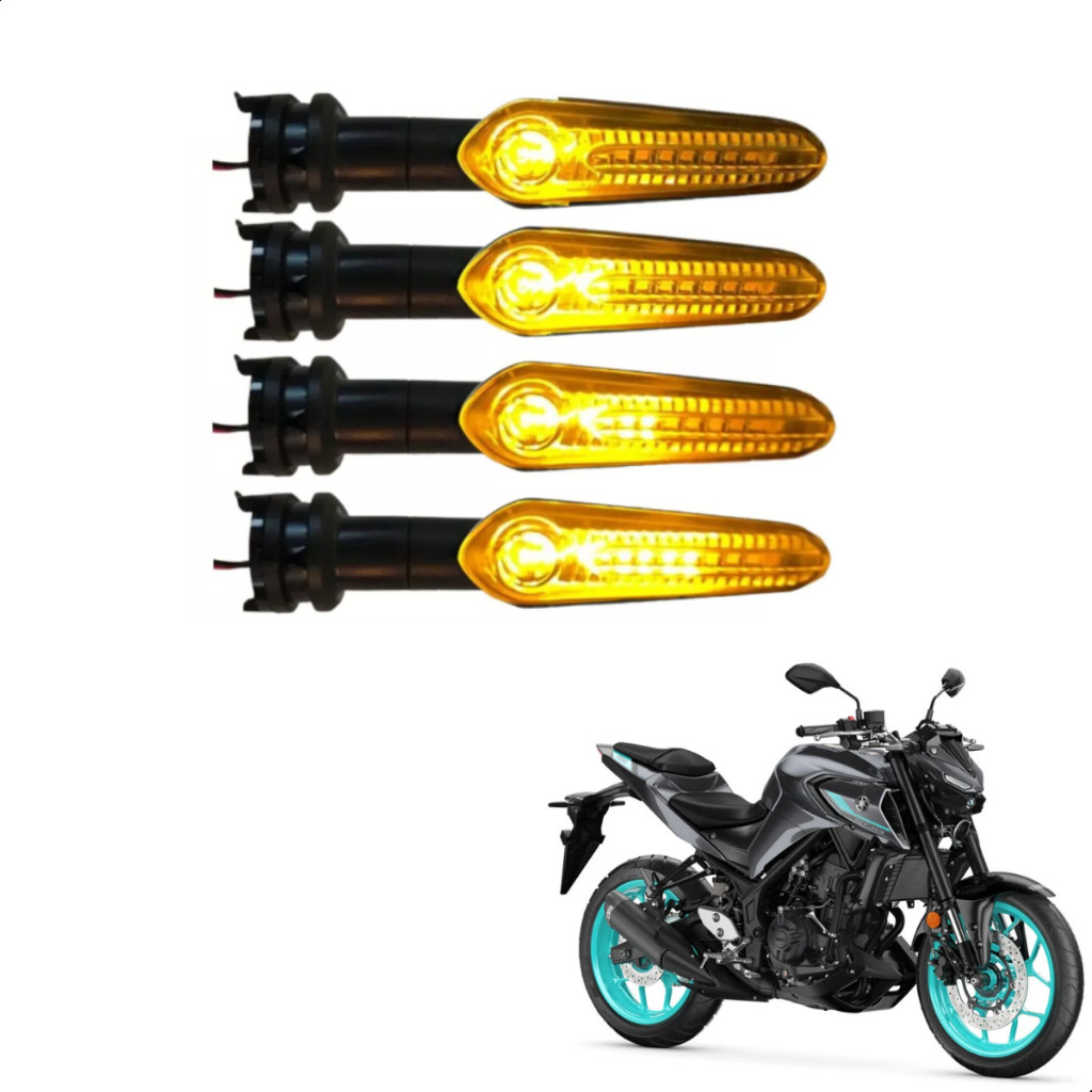 Kit Pisca Seta LED Sequencial Yamaha MT-03 MT-07 MT-09 FZ15 Fazer ...