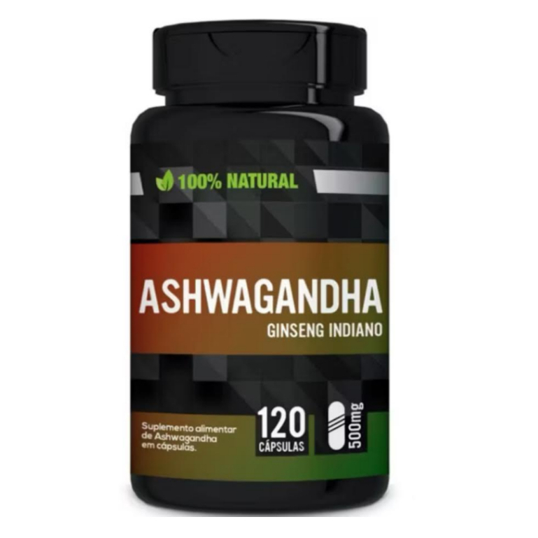 Ashwgandha Ginseng Indiano 120 Cápsulas 500mg