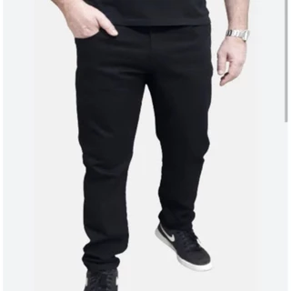 Calça Masculina Jeans Preta e azul Marinho com elastano 36 ao 60.Direto da Fábrica.