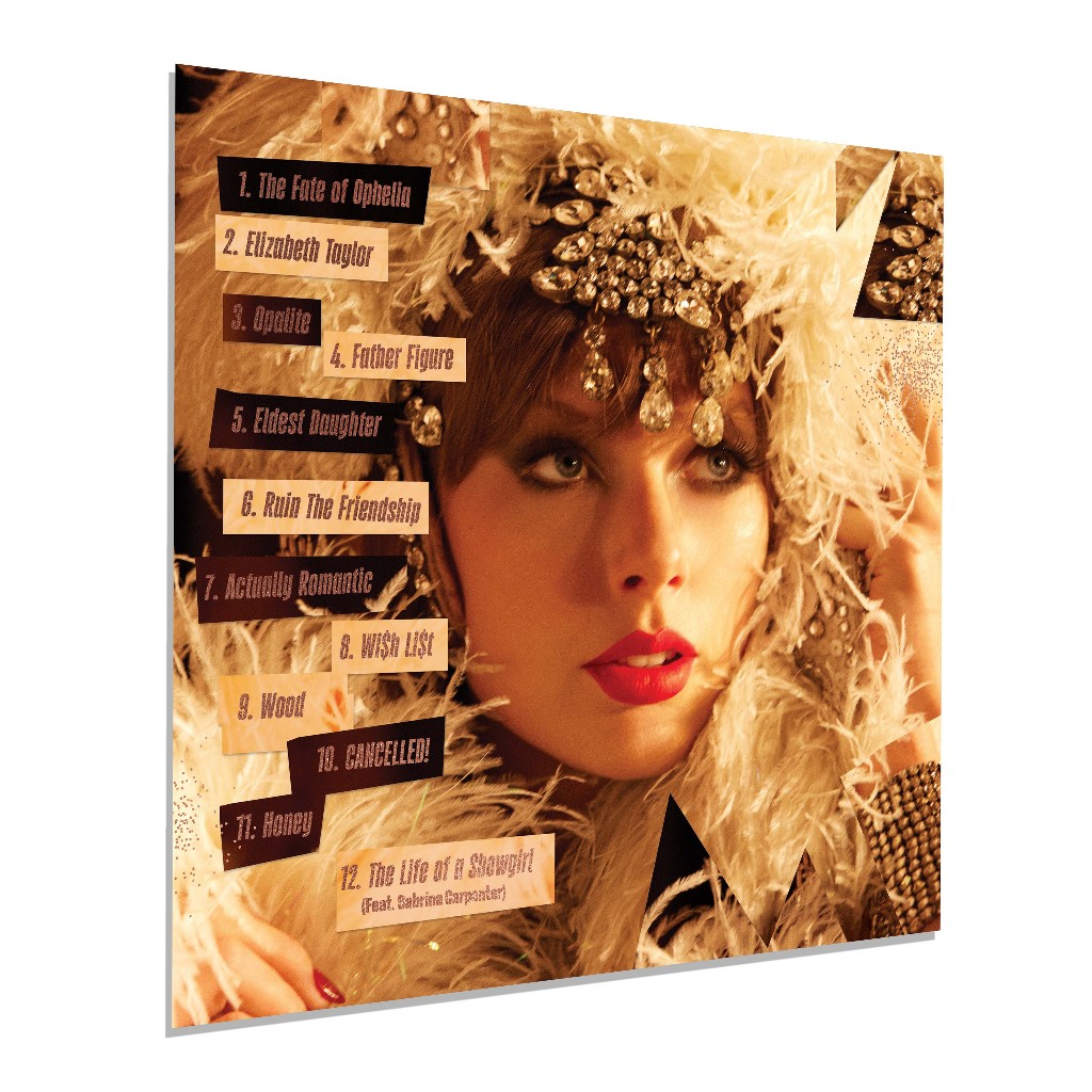 Placas Decorativas Taylor Swift THE LIFE OF A SHOWGIRL | Shopee Brasil