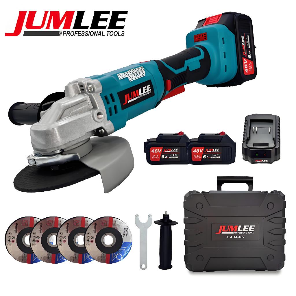 Esmerilhadeira Lixadeira Angular 48V Brushless Com 2 Baterias Sem