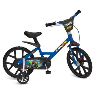 Bicicleta Infantil Aro 14 Azul Power Game Bandeirante