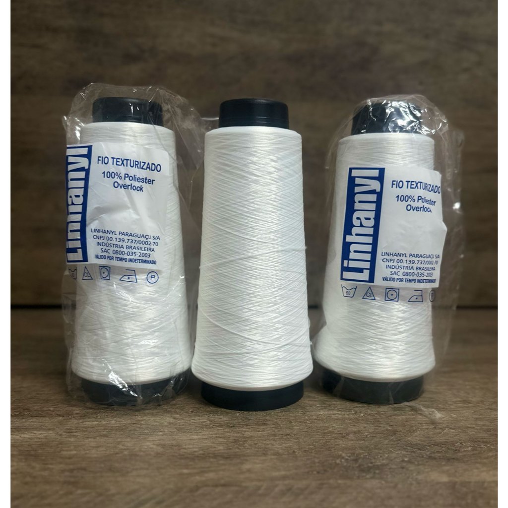 Fio Overlock Linhanyl 100g - Alta Qualidade 100% Poliéster | Shopee Brasil