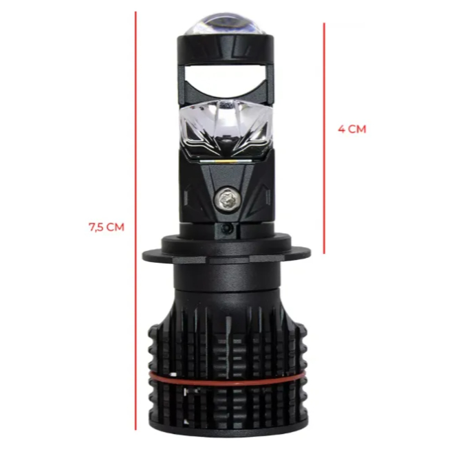 Lâmpada Ultra Led Cinoy Zoom H4 Projetor Canhão 10.000 Lumens