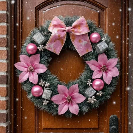 Guirlanda de natal decoração pvc 120 galhos guirlanda verde natalina decoração guirlanda 40cm vmp