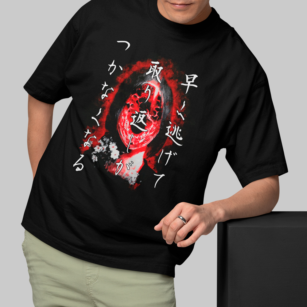 Camiseta Oversized Silent Hill F Hinako Japão Game Terror Survival