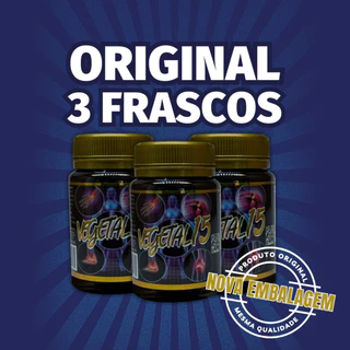 Vegetal 15 ORIGINAL - Kit 3 Frascos - NOVA EMBALAGEM