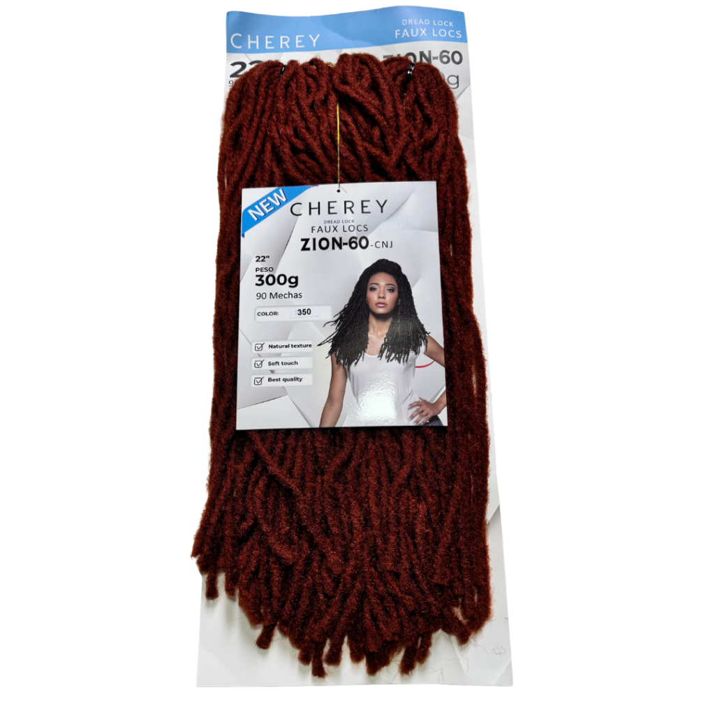 Cabelo Faux Locs Zion Dread Natural Colocação em Crochet 55cm 300g