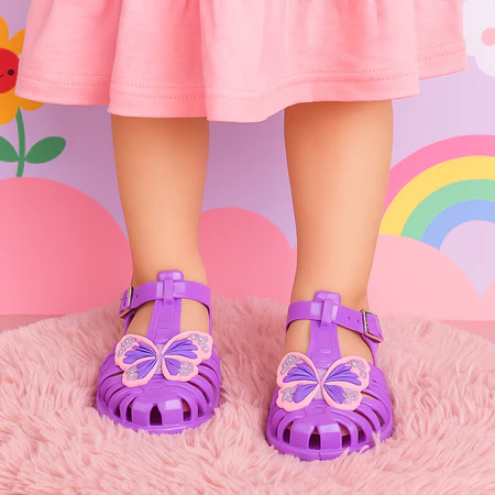 Sandália infantil menina delicada e confortável original