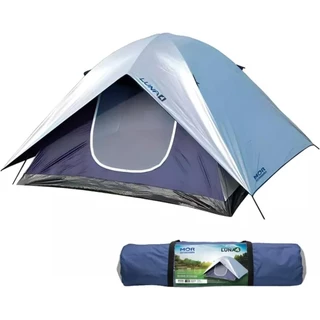 Barraca 4 Lugares Camping Luna Impermeável Sobreteto Prata Azul Mor em Oferta na Shopee