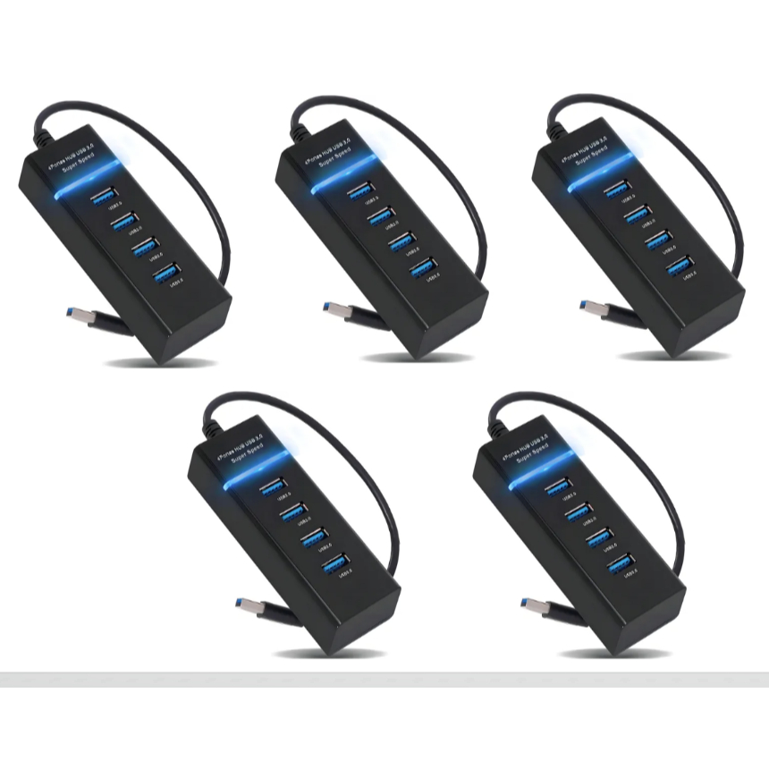 kit C/5 unds Hub Usb 3.0 Extensor 4 Portas Alta Velocide transferen de ...