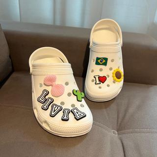 Babuche Feminina Personalizada com Nome e Pins Super Leve Eva | Shopee ...