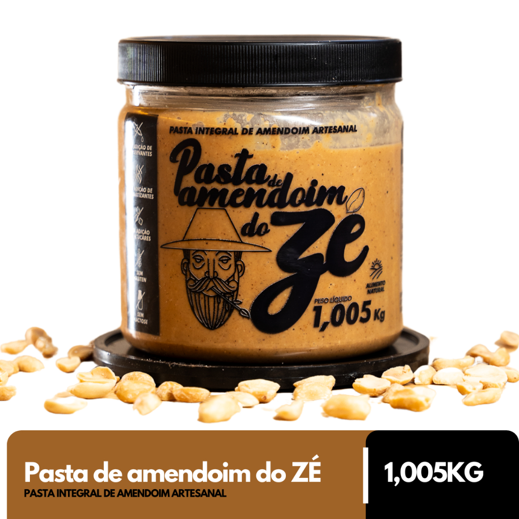 Pasta de amendoim integral do ZÉ feita na hora 1kg