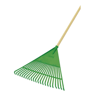Vassoura Plástica Para Jardim LLINAN Com 22 Dentes