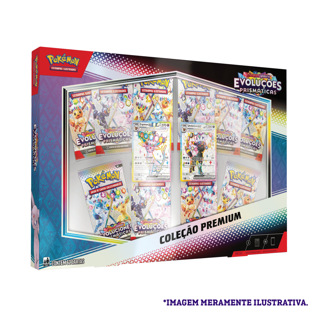 Pokémon Box Coleção Premium EV8.5 Evoluções Prismáticas