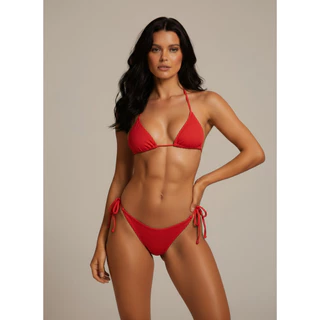 Biquini Fio Dental Marquinha de Fita Feminino Modelo Cortininha Sem Bojo Tendencia Verão em Oferta na Shopee