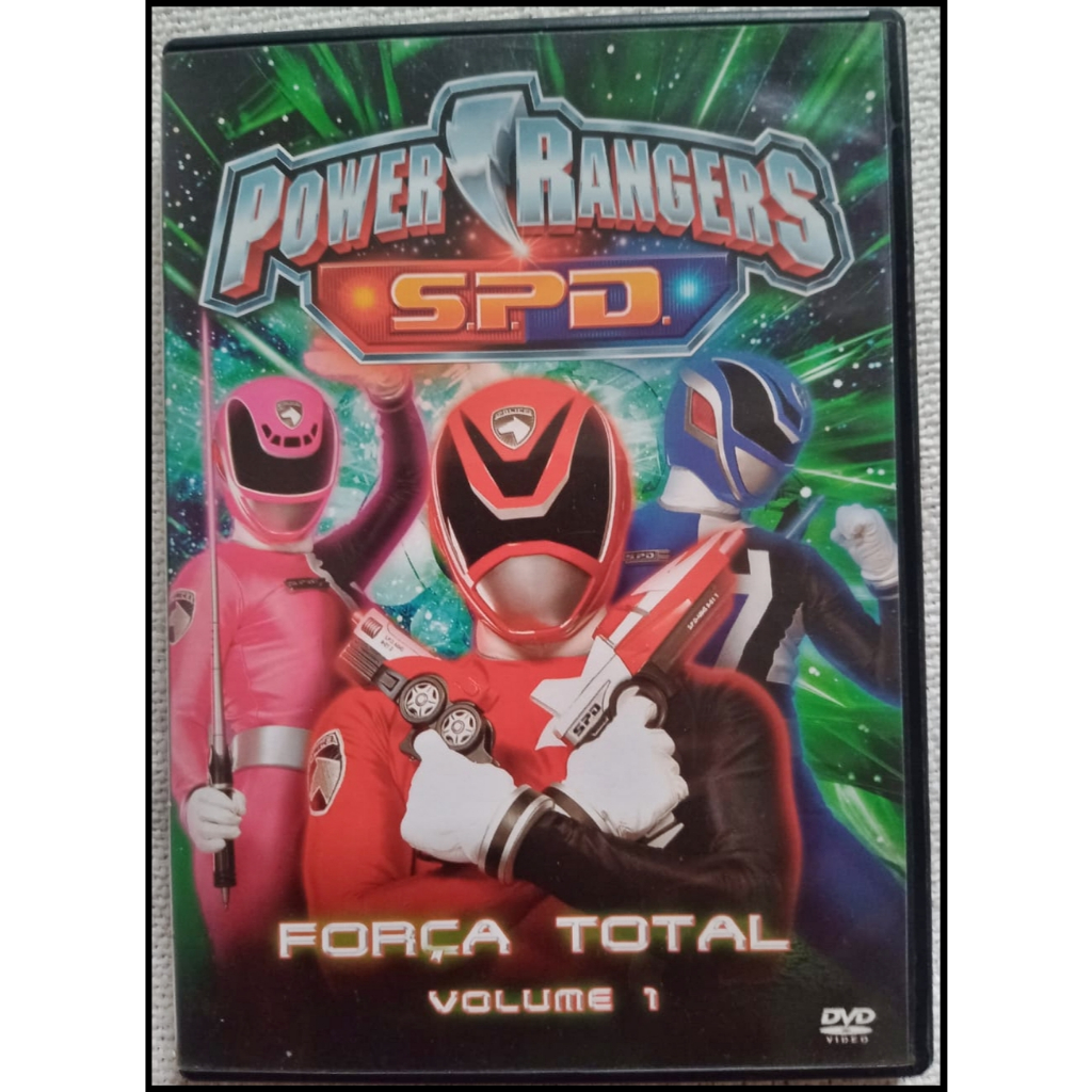 DVD Power Rangers S.P.D. Força Total Volume 1 - Original | Shopee Brasil