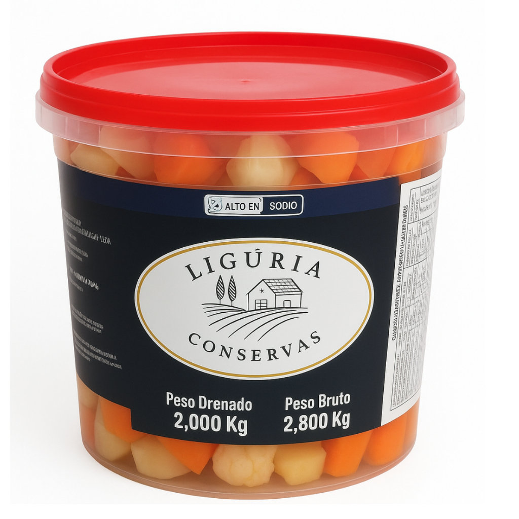 Pickles Misto em Cubos Balde 2kg