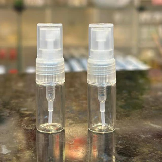 kit Com Até 100 Flaconetes De 3Ml De Vidro + Spray Branco Ou Rosa Amostra Decante Perfume