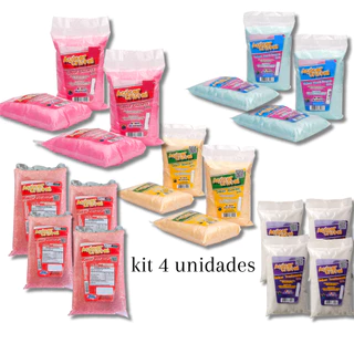 Kit 4un Açúcar Específico para Algodão Doce - Melhor Rendimento