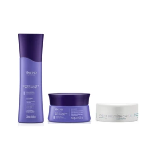 Amend Kit Specialist Blonde Shampoo 250ml + Máscara 300g + Proteína Capilar 100g em Oferta na Shopee