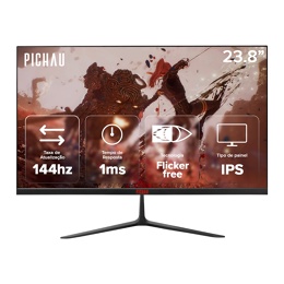 Monitor Gamer Pichau Athen V3 Pro, 23.8 Pol, IPS, FHD, 1ms, 144Hz, HDMI/VGA, PG-ATH24V3P-BL02