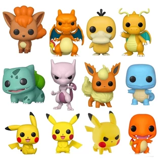Bonecos Pokémon Pop Com Caixa Expositora 10 Cm Em Vinil Pikachu Charmander Squirtle Bulbassauro