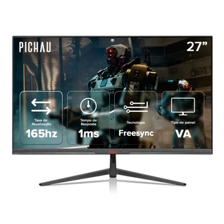 Monitor Gamer Pichau Centauri Pulse 27B, 27 Pol, VA, 2K, 1ms, 165Hz, HDMI/DP, PG-CTR27B-BL02 em Oferta na Shopee