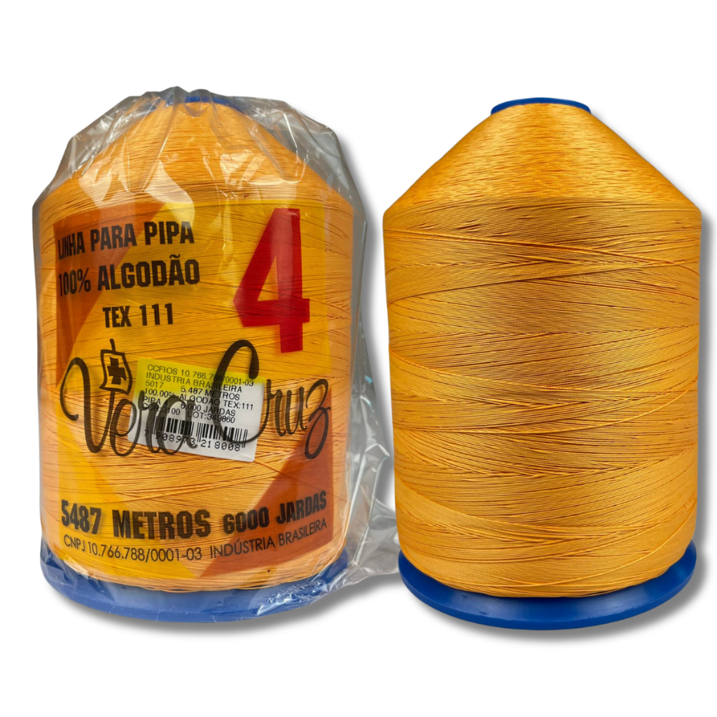 Linha Vera Cruz Fio 04 Para Pipa 6000 Jardas Tex 111 Algodão