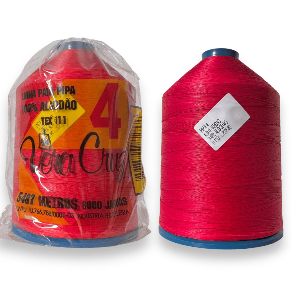 Linha Vera Cruz Fio 04 Para Pipa 6000 Jardas Tex 111 Algodão