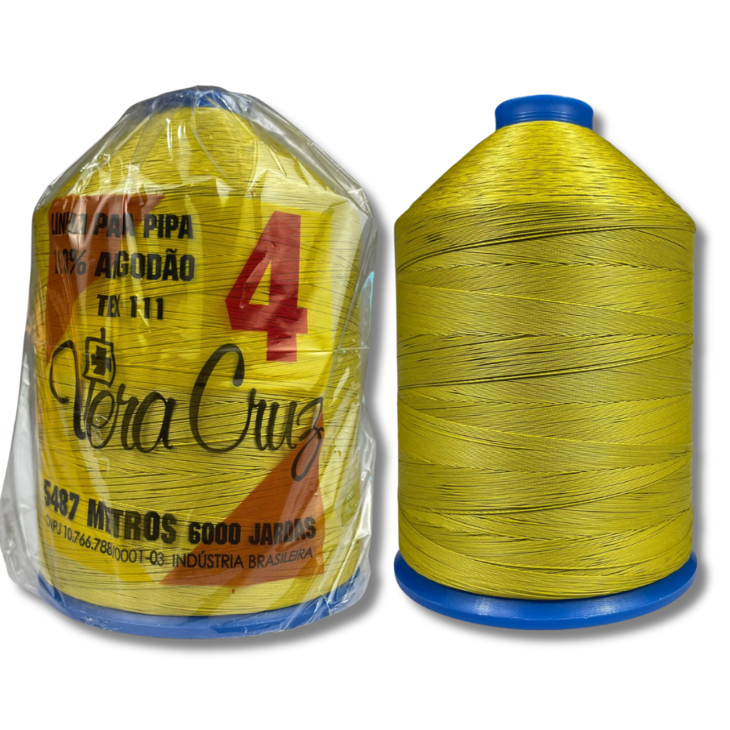 Linha Vera Cruz Fio 04 Para Pipa 6000 Jardas Tex 111 Algodão