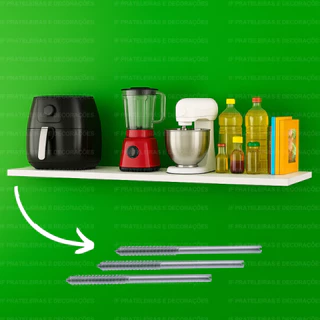 Prateleira MDF 120x20 Suporte Invisível – Ideal para Quartos e Salas Pequenas em Oferta na Shopee