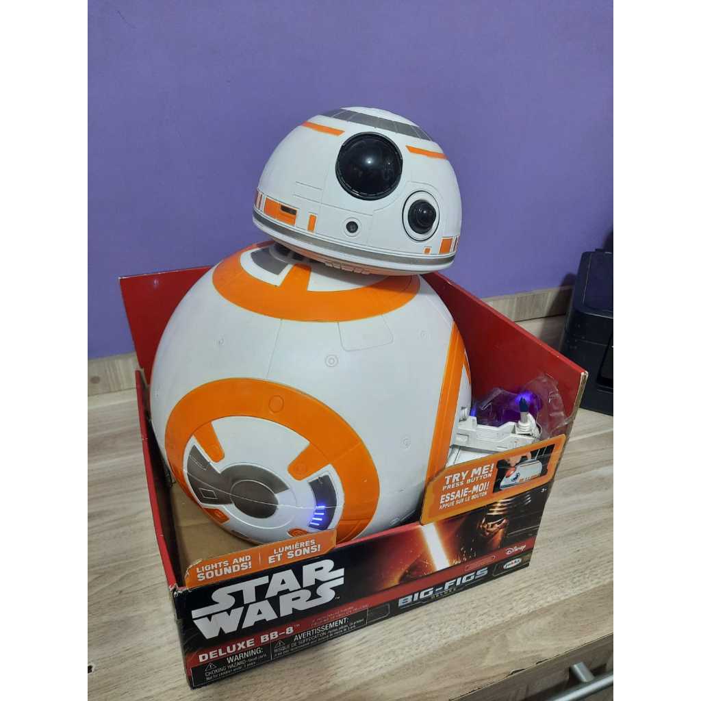 BB-8 Star Wars Big-Figs Deluxe Eletrônico BB8 1/4 45cm 2016 Jakks