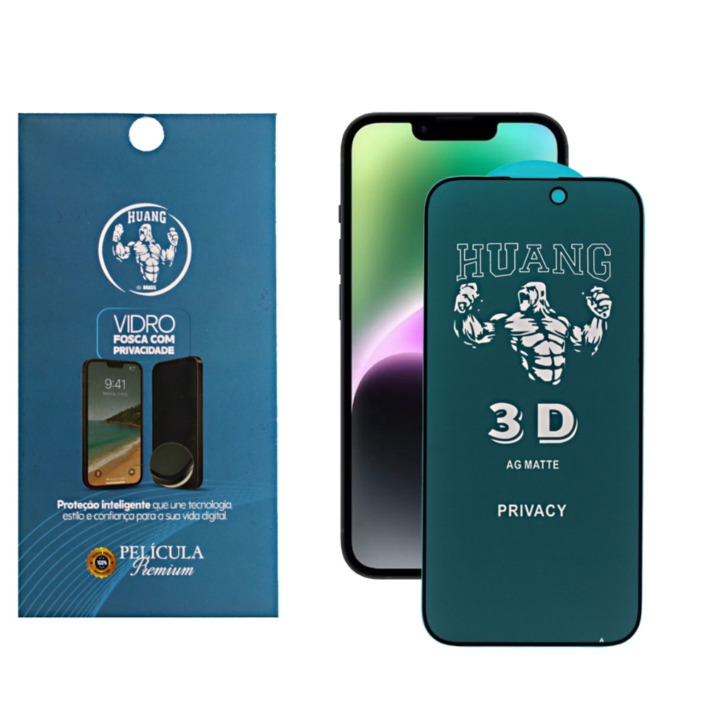 Película Vidro Fosca Privacidade para iPhone Huang Premium