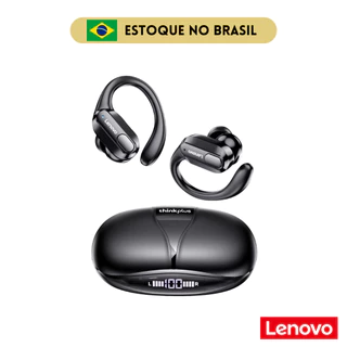 Fone de Ouvido Sem Fio Lenovo XT80 Bluetooth 5.3 IPX5 Esportivo Led Com Microfone Gancho Treinar