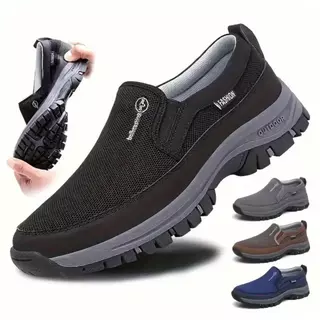 Tênis Sapatilha Mocassim Casual Ortopedico de Passeio Trilha Reforçado Solado Antiderrapante Super Leve Envio Imediato