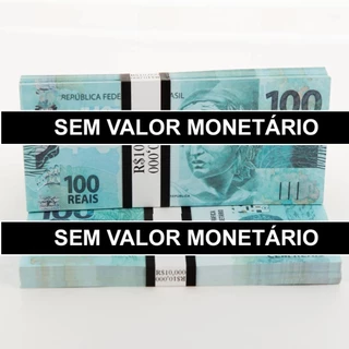 Notas 50 UN Chronic Réplica Colecionável Papel com Aparência Cenográfica Nota de 100 R&ais