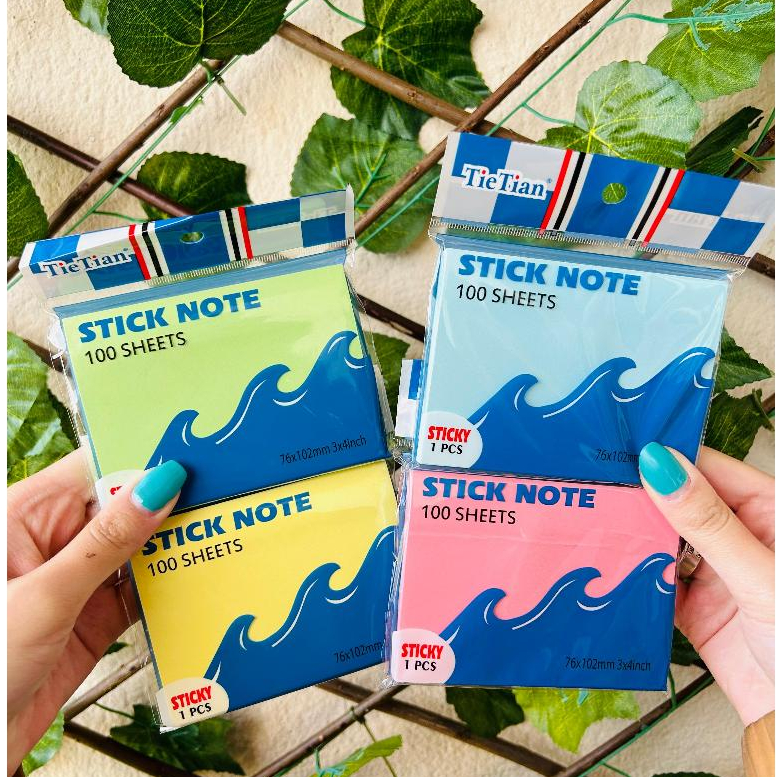 Post-it Colorido 100 Folhas Tie Tian – Papelaria Fofa Kawaii para ...