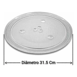 Prato Giratório 31.5cm Original Microondas Brastemp Bms45 Bmt45