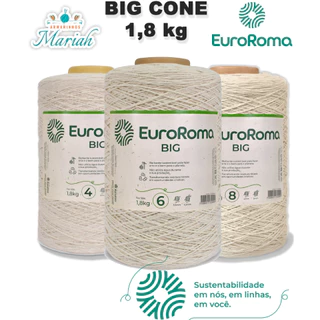 Barbante Cru EuroRoma Big Cone 1,8 Kg