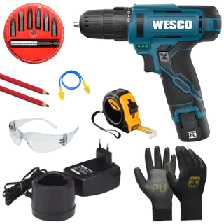 Parafusadeira Furadeira 10mm 12v Wesco Bivolt Ws2556 Com Kit Bit em Oferta na Shopee